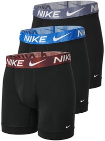 Nike Herren Essential Micro Boxershorts 3er-Pack Schwarz/Blau