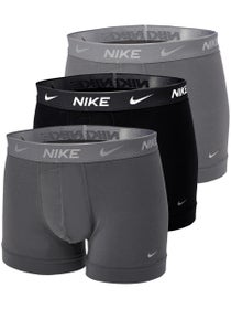 Nike Herren Baumwoll- Stretch Trunk 3er-Pack Schwarz/Grau