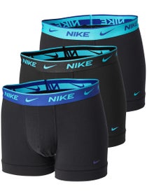 Nike Herren Baumwoll- Stretch Trunk 3er-Pack Blau/Schwarz