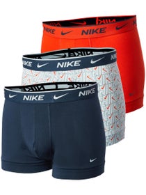 Nike Herren Baumwoll-Stretch Trunk 3er-Pack Wei&#xDF;/Marineblau