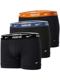 Nike Herren Baumwoll-Stretch Trunk 3er-Pack Schwarz/Blau