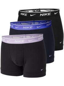 Nike Herren Baumwoll- Stretch Trunk 3er-Pack Schwarz/Violett