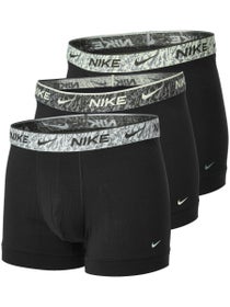 Nike Herren Baumwoll-Stretch Trunk 3er-Pack Schwarz/Grau