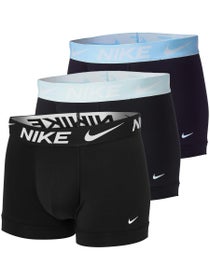 Nike Herren Essential Micro Trunk 3er-Pack Schwarz/Blau 