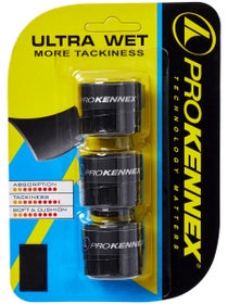 ProKennex Ultra Wet Overgrip Black 3 pack