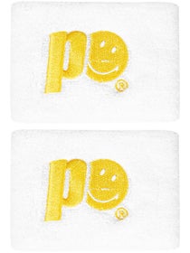 Prince x Smiley Singlewide Wristbands White