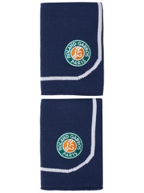 Roland Garros Doublewide Wristband Navy