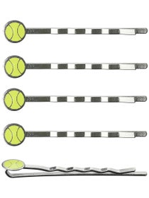 Racquet Inc Tennis Ball Hair Pins Green 5-Pack