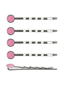Racquet Inc Tennis Ball Hair Pins Pink 5-Pack