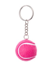 Racquet Inc Tennis Ball Keychain Pink