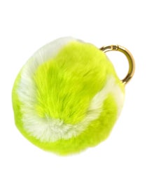 Racquet Inc Furry Tennis Ball Keychain Yellow