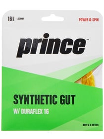 Prince Synthetic Gut Duraflex 1.30mm Tennissaite - 12,2m Set