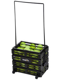 Cesta 80 pelotas Tourna Deluxe con ruedas - Negro