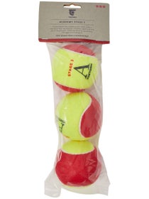 Tretorn Academy Red Felt 3 Ball Bag