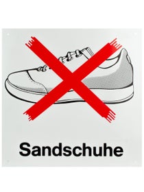 Tegra Schild Sandschuhe verboten