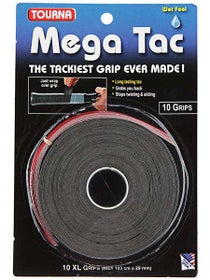 Tourna Mega Tac Griffband 10er Pack Schwarz