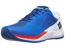 Chaussures Homme Wilson Rush Pro Ace DejaVu Bl/Wh/Infrared - TERRE BATTUE