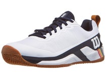 Chaussures Homme Wilson Rush Pro 4.5 White/Navy Blazer/Gum - TERRE BATTUE