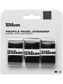 Wilson Profile Overgrip Padel 3 Pack Black