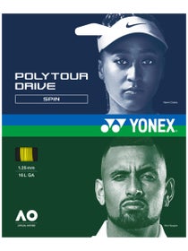 Yonex Poly Tour Drive 1.25mm Tennissaite - 12m Set (Gelb)
