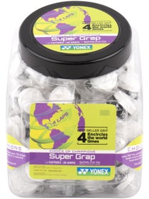 60 surgrips Yonex Super Grap blancs