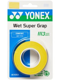 3 Surgrips Yonex Super Grap Jaune
