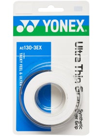 3 surgrips Yonex Ultra Thin blanc
