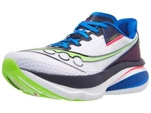 Saucony Endorphin Azura review- left shoe forward at angle