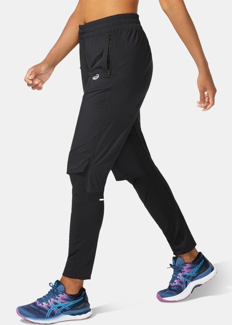 ASICS Women's Marathon PR Track Athletic Running Pants, Black – Fanletic