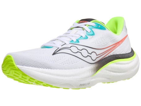 Saucony Ride 19\Mens Shoes\White/Citron
