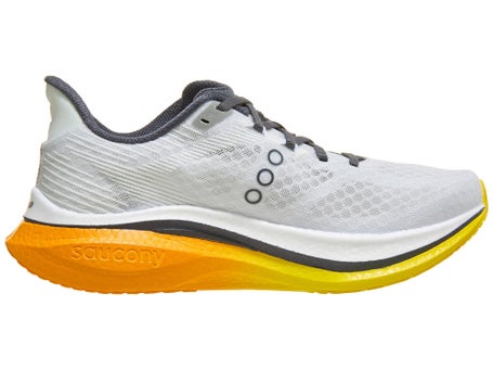 Saucony Endorphin Speed 5\Mens Shoes\White/Fuego