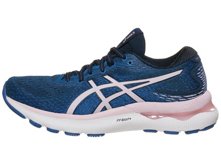 sonriendo Negociar Crónico Zapatillas mujer ASICS Gel Nimbus 24 Azul French/Rosa - Running Warehouse  Europe