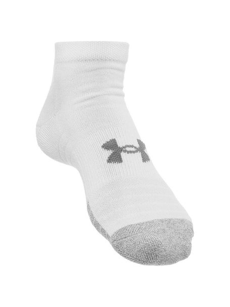 Under Armour Unisex Performance Cotton 3-Pack Quarter Socks (White