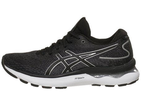 análisis Químico popular Zapatillas mujer ASICS Gel Nimbus 24 Negro/Plata - Running Warehouse Europe