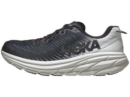 HOKA Rincon 3 Wide Men's Shoes Black/White - Running Warehouse Europe