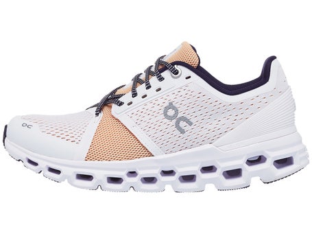 ON Cloudstratus Women's Shoes White/Almond - Running Warehouse Europe