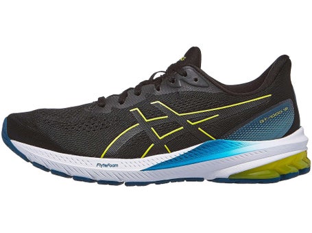 ASICS GT 1000 12 Men's Shoes Black/Bright Yellow - Running Warehouse Europe