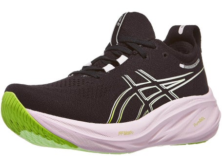 Zapatillas mujer ASICS Gel Nimbus 26 Negro Lima Neón