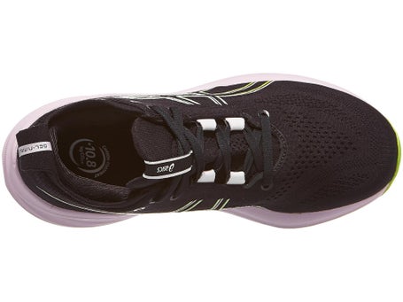Zapatillas mujer ASICS Gel Nimbus 26 Negro Lima Neón
