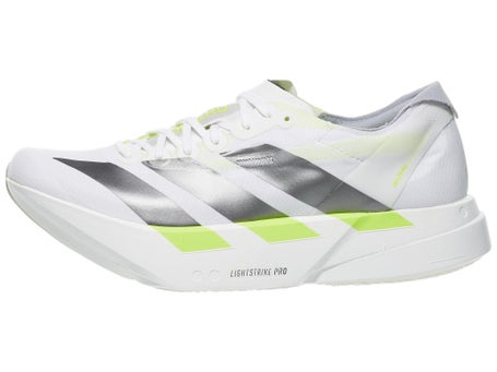 adidas adizero Adios Pro 4\Mens Shoes\White/Iron/Yel