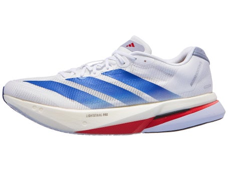 adidas adizero Boston 13\Mens Shoes\White/Blue/Silver