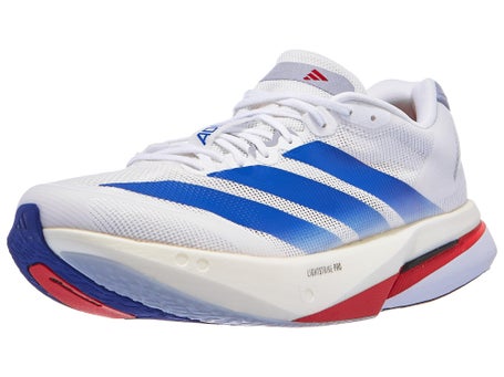 adidas adizero Boston 13\Mens Shoes\White/Blue/Silver