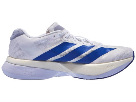adidas adizero Boston 13\Mens Shoes\White/Blue/Silver