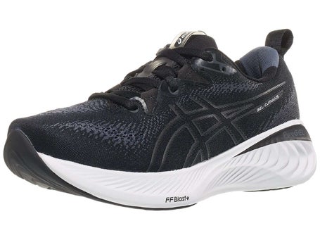 Zapatillas mujer ASICS Gel Cumulus 25 Negro Blanco AJUSTE ESTRECHO