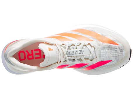 adidas adizero Boston 13\Mens Shoes\White/Orange/Grey