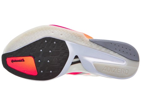 adidas adizero Boston 13\Mens Shoes\White/Orange/Grey