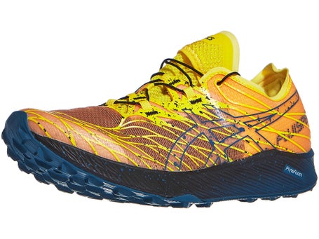  ASICS Zapatillas de running Fuji Lite 3 para hombre, Tinta  verde azulado/amarillo dorado : Ropa, Zapatos y Joyería