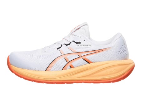 ASICS Gel Cumulus 28\Mens Shoes\White/Energy Orange