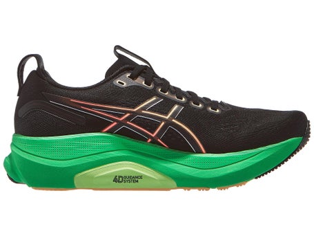 ASICS Gel Kayano 32 Herren Laufschuhe Black Vital Green