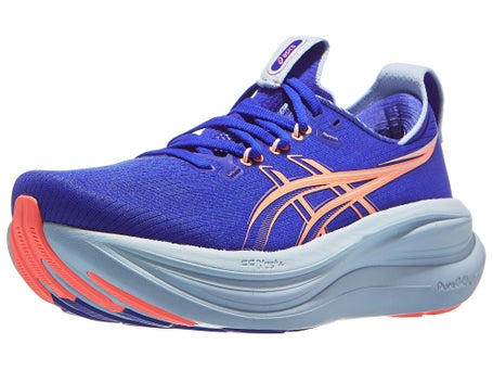 ASICS Gel Nimbus 28\Womens Shoes\Cobalt Burst/SunCoral